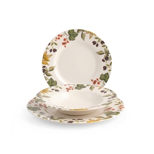 Set di stoviglie Fruit Of Forest da 18 pezzi, set di piatti decorati per l'uso quotidiano - Product Image 1