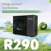 Pompe à chaleur air-eau monobloc ERP A+++ R290 haute efficacité, énergie solaire nouvelle génération, chauffe-eau 10 kW avec contrôleur WiFi