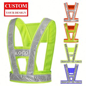 Factory Wholesale Work Custom Clothing for Men Safety <b>Reflective</b> <b>Vest</b> With Logo - Product Image 1