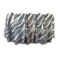 Pull-over décontracté en maille pour femme, élégant et minimaliste, imprimé zèbre, manches chauve-souris 3/4, épaules tombantes, col rond, vente en gros ODM
