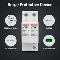 Parafoudre série DZ47sY-II 20kA 40kA 65kA 80kA 120kA 2P 385V, Dispositif de protection contre les surtensions basse tension SPD