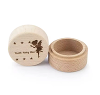 Boîte à dents de lait personnalisée Art Déco pour enfant, en bois, pour souvenir, décoration de table d'anniversaire