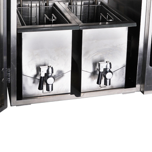 Freidora Eléctrica Inteligente Comercial sin Humo con Filtro <span class=keywords><strong>de</strong></span> Aceite y Dos Cestas para Pollo Frito Crujiente, Papas Fritas y Comida Rápida - Product Image 6