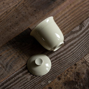 Ding Kiln Gaiwan Porcelain Cylinder Handheld With Lid Afternoon <b>Tea</b> Kung Fu <b>Tea</b> <b>Set</b> - Product Image 2
