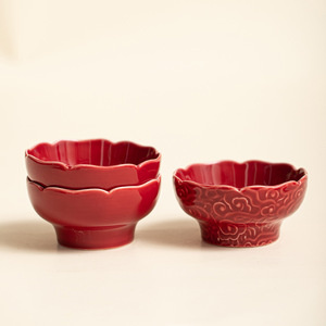 Platos de Cerámica para Frutas, Redondos, de Porcelana, Decoraciones para Mesa de Boda o Año Nuevo Chino - Product Image 4