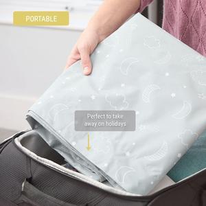 Cortinas opacas portátiles para niños y bebés, cortinas de bloqueo de luz, persianas grises para ventanas de dormitorio - Product Image 6