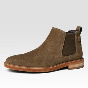 Botas de Tobillo Balmoral de Cuero para Hombre, Textura Lijada a Mano, Estilo Amish, Algodón, Resistentes al Agua, Antideslizantes - Product Image 6