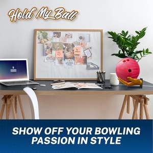 Soporte para Bola de Boliche, Duradero, Dorado, Antideslizante, Esculpido a Mano, Organizador de Exhibición para Entusiastas del Deporte, de Plástico - Product Image 5