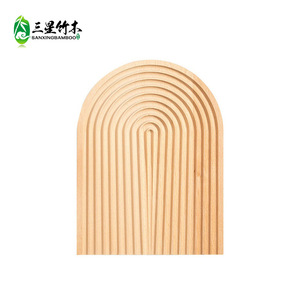 Creative bamboo and wood water ripple <b>tray</b>, household bread, tea, and <b>snack</b> <b>tray</b>, Nordic afternoon tea plate, cutting board, - Product Image 3