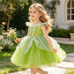 Robe de Princesse Tinker Bell pour Filles - Couronne Verte, Baguette Magique, Costume d'Elfe de Noël, Costume de Cosplay, Costumes de Films et de Séries TV, <span class=keywords><strong>Carnaval</strong></span> - Product Image 2