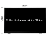 Moniteur de jeu LCD super fin deuxième écran 15.6 "moniteur portable tactile portable avec haut-parleur pour ordinateur portable