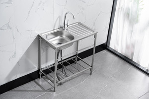 Laundry Outdoor Portable Stainless Steel Garden Park <strong>Camping</strong> Easy to Clean <strong>Sink</strong> Freestanding Commercial Wash Farm Kitchen <strong>Sink</strong> - Product Image 4