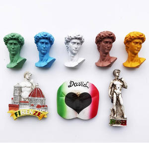 Promocional 3D poli resina italiana Trevi Fountain <span class=keywords><strong>Roma</strong></span> Florencia David Milano barato hogar cocina artes decorativas imán para nevera - Product Image 4