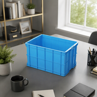 Caisse de rangement industrielle en plastique empilable, modèle 700, fabriquée au Zhejiang