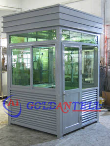 Cabine de sécurité moderne portable, petite maison de garde extérieure, structure en acier, coffre-fort de sécurité pour poste de garde - Product Image 3