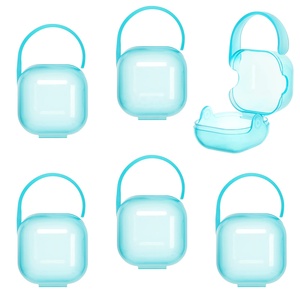 OEM Bpa libre de plástico PP bebé mordedor pezón bolsa titular infantil chupete cadena Clip caja bebé chupete caso - Product Image 6