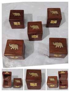 Best Selling Handmade Wooden Jewellery Organizer <b>Box</b> For Rings <b>Earrings</b> Necklace Storage Case Available At Export Price - Product Image 5
