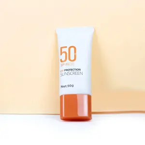 定制自有品牌有机Spf 50防晒霜防水矿物美白防晒乳液