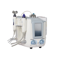 Appareil professionnel 3-en-1 Aqua H2 Hydrogen Peel Dermabrasion Water Jet pour le nettoyage du visage, l'élimination des rides et l'oxygénation, en acier inoxydable