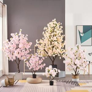 Árbol <span class=keywords><strong>de</strong></span> Cerezo Artificial, Adorno <span class=keywords><strong>de</strong></span> Planta Artificial, Decoración <span class=keywords><strong>de</strong></span> Interiores para Sala <span class=keywords><strong>de</strong></span> Estar, Paisajismo <span class=keywords><strong>de</strong></span> Piso, Bonsái - Product Image 4