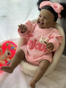 Poupée reborn en silicone souple et solide pour nouveau-né, poupée reborn pour enfants, vinyle, jumelle, bébé fille - Product Image 4