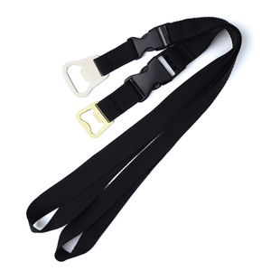 Porte-bouteille décapsuleur personnalisé imprimé sur mesure, cordon de cou vierge pour cadeaux promotionnels et d'affaires - Product Image 6