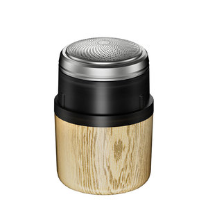 Afeitadora Eléctrica para Hombre, Mini Afeitadora Facial Portátil de Madera con Carga USB, Resistente al Agua IPX4, de Una Sola Cuchilla - Product Image 5