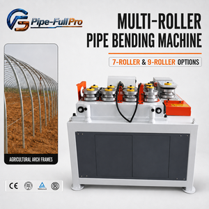 Machine à cintrer les cadres de serres avec outillage à rouleaux personnalisé pour différentes tailles de tubes ronds et arches agricoles - Product Image 1