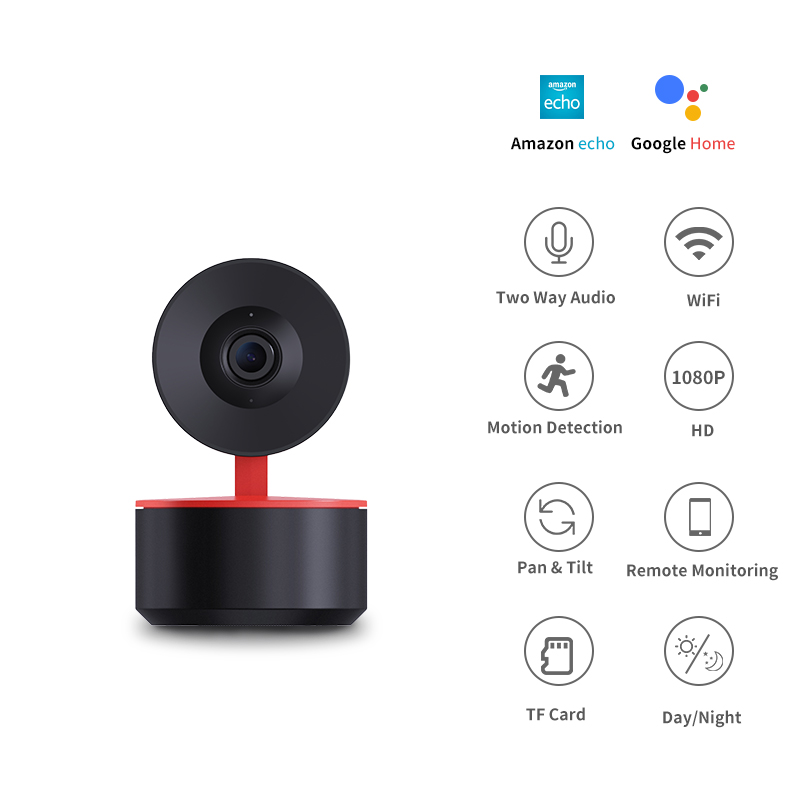 Indoor 1080p Tuya Smart Camera Wifi Mobile Tracking Baby Monitor Security Camera