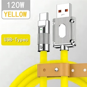 120W 6A Siêu Nhanh Chóng Loại Phí-C Silicone Ưa Thích Sạc Cáp - Product Image 3