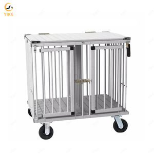 पालतू चल पिंजरे एल्यूमीनियम ट्राली के साथ पहिया पशु चिकित्सा उपकरण पालतू शो एल्यूमीनियम पोर्टेबल Foldable कुत्ते ट्राली - Product Image 6