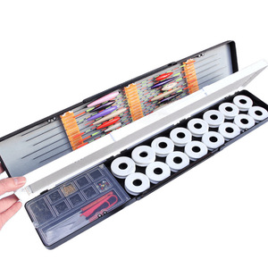Caja de aparejos de pesca multifunción, juego de almacenamiento de líneas flotantes para pesca en lagos con 12 bobinas y accesorios - Product Image 1