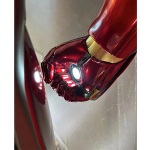 Figura de película de acción de Marvel MK7 MK85 estatuas de Ironman superhéroes 1/1 moldes escultura <span class=keywords><strong>Iorn</strong></span> <span class=keywords><strong>man</strong></span> artesanías de resina para Decoración - Product Image 3