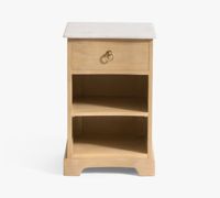 Comptoir en marbre et bois pour intérieur, poignée à anneau métallique, tiroir creux à plusieurs niveaux, table de chevet.