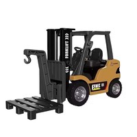 Chariot élévateur électrique miniature télécommandé portable pour enfants 2,4 GHz, jouet de construction RC en plastique 1:64, contrôle par application Wi-Fi