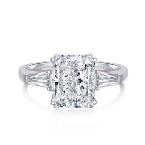 Anillos de Diamantes de Lujo Dylam, Anillo de Plata de Ley 925 con Circonita Cúbica 8A, Joyería Fina - Product Image 1
