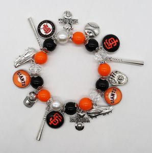 Miumiu bijoux nouvelle arrivée sport étirement bracelet à breloques football basket-ball <span class=keywords><strong>rugby</strong></span> bracelet unisexe sport équipe NFL bracelet - Product Image 6