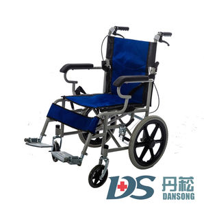 Kursi roda pembantu berjalan, kursi roda lipat portabel pasien penyandang cacat - Product Image 3