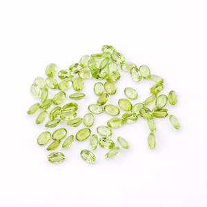 YASHEE - Gema de Peridoto Natural, Corte Ovalado, 5x3 mm, Calibrada, Color Verde, para Joyería - Product Image 3