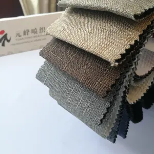 Wholesale Cheaper No MOQ Unique products made in china Slubbed Sofa Fabric