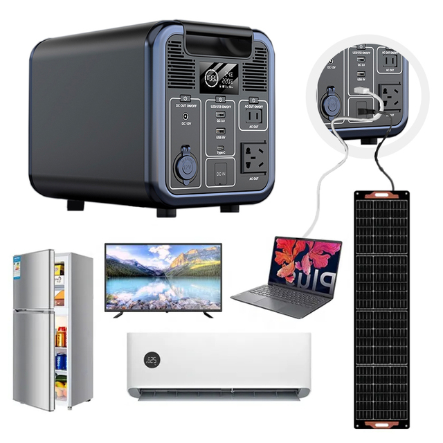 600W Portable Power Station 140000mAh LiFePO4 Battery Backup 220V AC Pure Sine Wave Output Port MPPT Solar Generator