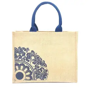 Reusable Folding JuCo Tote Bags With Laminated Interior Women Shopping Carrier Bag