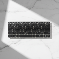 Nouveau clavier d'ordinateur portable sans fil LED allemand avec interrupteurs Gateron pour Elitebook 725 G3/G4 820 G3/G4 828 G4