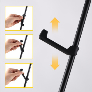 Portable Adjustable Height Folding Metal <b>Easel</b> For Sketching And Painting Art Display Rack With Vertical Orientation - Product Image 1
