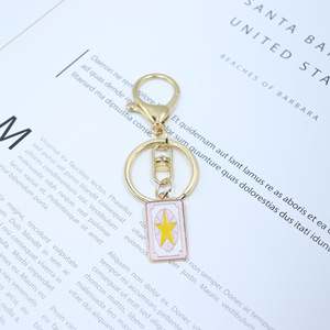 Anime dibujos animados moda periférico tarjeta <span class=keywords><strong>Captor</strong></span> <span class=keywords><strong>Sakura</strong></span> mochila accesorios <span class=keywords><strong>llavero</strong></span> de Metal - Product Image 4