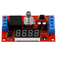 Módulo de Relé de Tiempo Miniatura de 1 Vía, 5V/12V/24V DC, Programable, con Aislamiento por Optoacoplador, Terminal de Tornillo de Pulso
