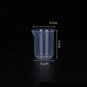 प्रयोगशाला उपभोग्य आपूर्ति डिस्पोजेबल पुनः प्रयोज्य पारदर्शी स्पष्ट पीपी प्लास्टिक रसायन बीकर 100 मिली - Product Image 2