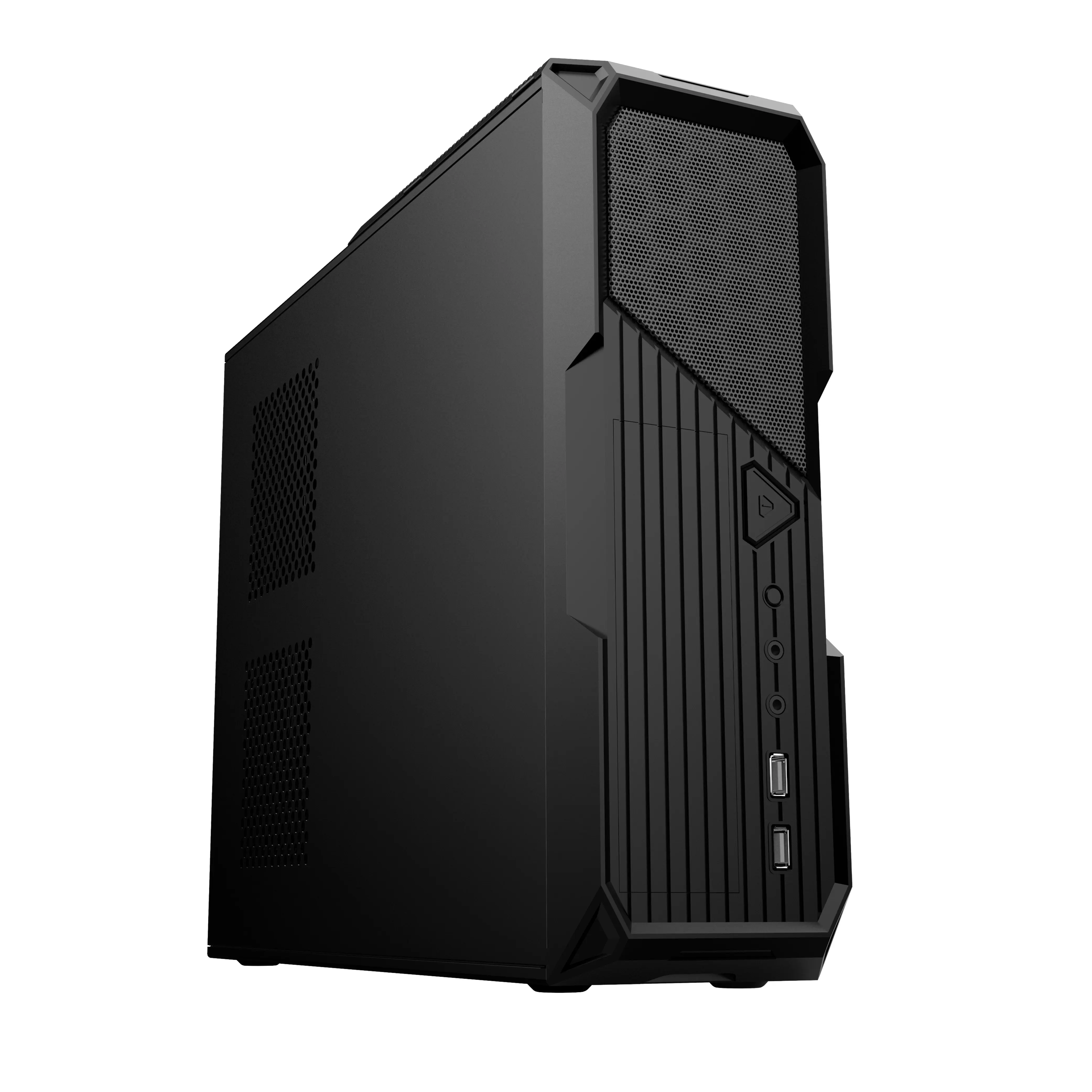 Caja atx de metal para ordenador, caja de ordenador resistente, con mango, marco abierto, micro atx, venta al por mayor