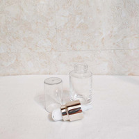Botol Foundation kaca 15ml-warna & kerajinan kustom, termasuk tutup debu, wadah Makeup