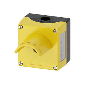 Expédition rapide, boîtier de bouton-poussoir industriel étanche IP66 en métal 22 mm 1 trou, 3SU1851-0AA00-0AG2 - Product Image 1